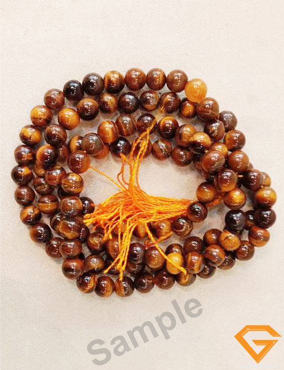 Natural Tiger Eye Stone Mala 8mm